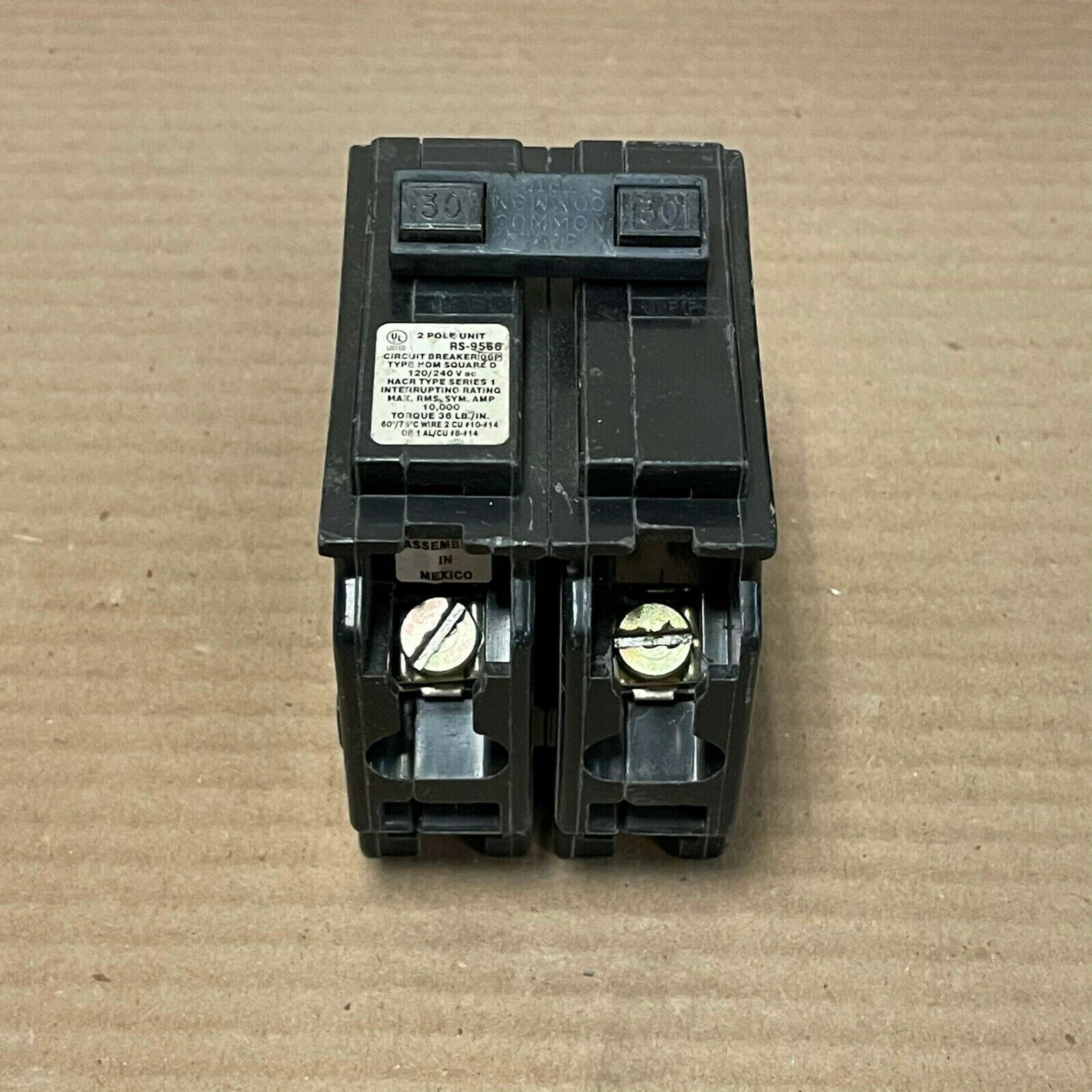 LOT OF 3 Square D HOM HOM230 2 Pole 30 Amp 240V Circuit Breaker
