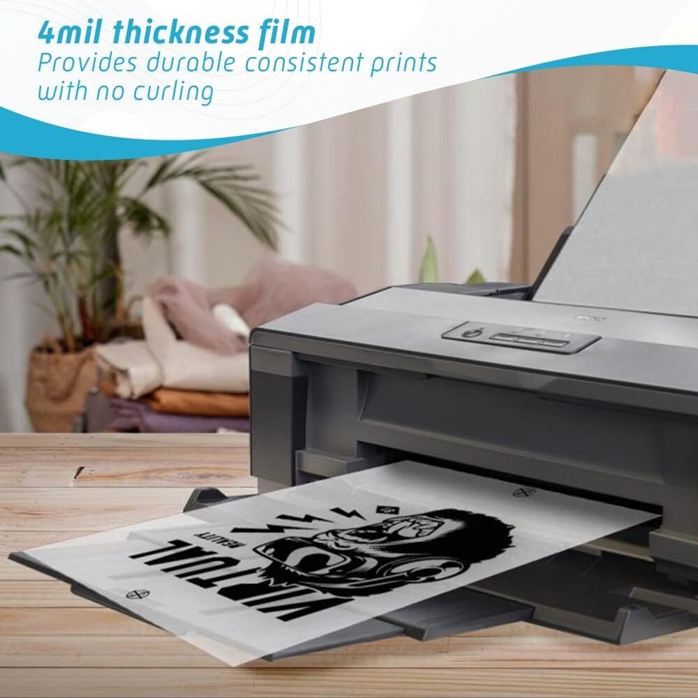 50 Sheets 13″ x 19″ Waterproof Inkjet Transparency Silk Screen Film 100micron