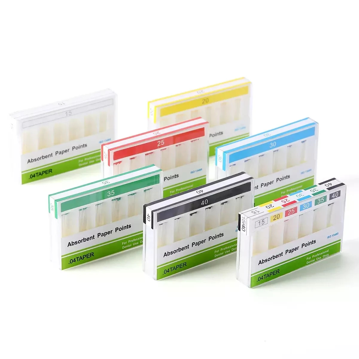 Dental Endodontic Root Canal Absorbent Paper Points Taper 0.04/0.06/0.02 #15-40