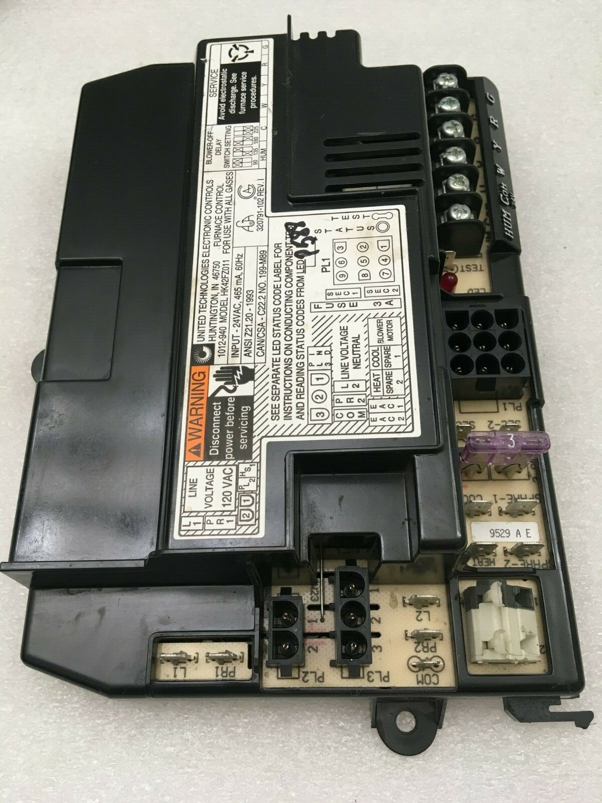 Carrier Bryant HK42FZ011 Control Board 1012-940 used refurbished tested #P588
