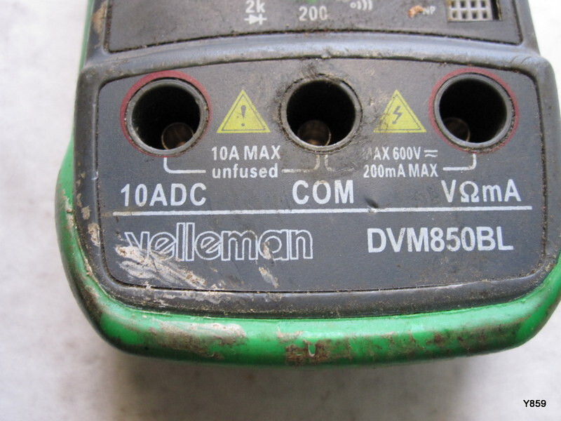 Green LCD Display Data Hold Function Digital Multimeter Velleman DVM850BL
