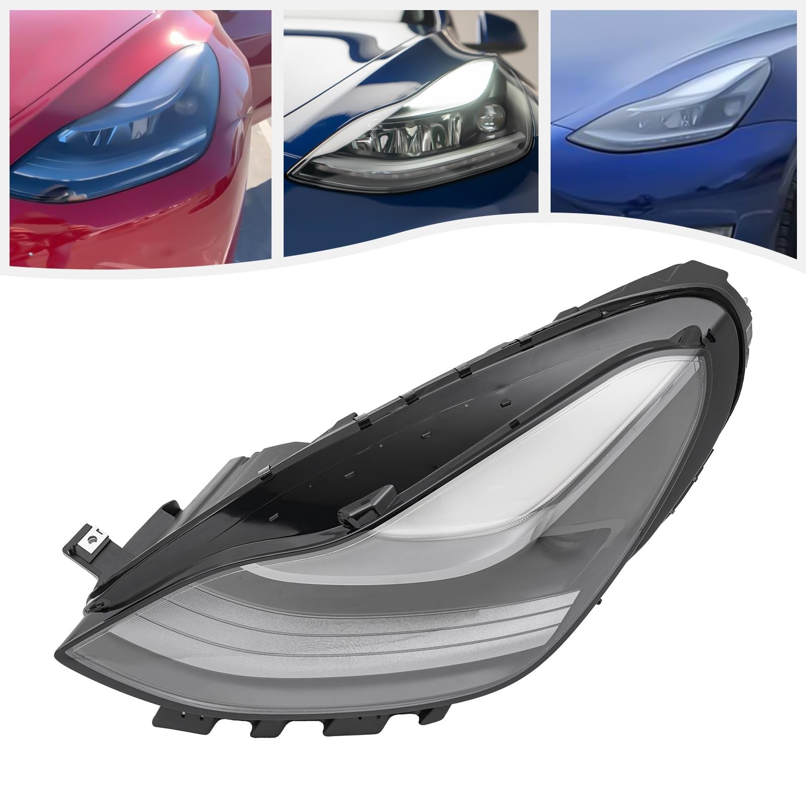 For 2021-2023 Tesla Model 3/Y Matrix Front Headlight LED Headlamp Left Side