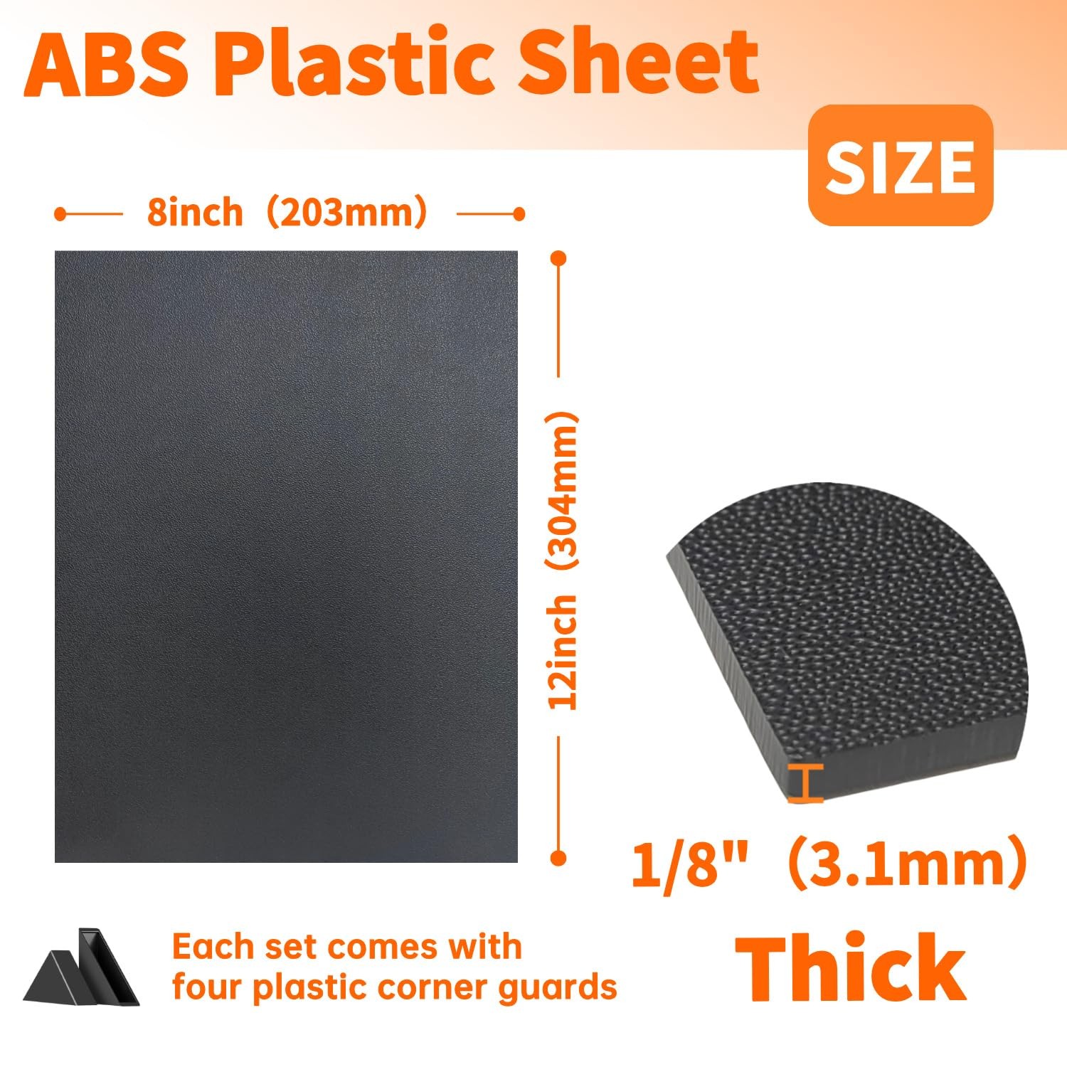 Black ABS Plastic Sheet,Moldable Plastic Panels,Thermoplastic Hard Board,High Fl