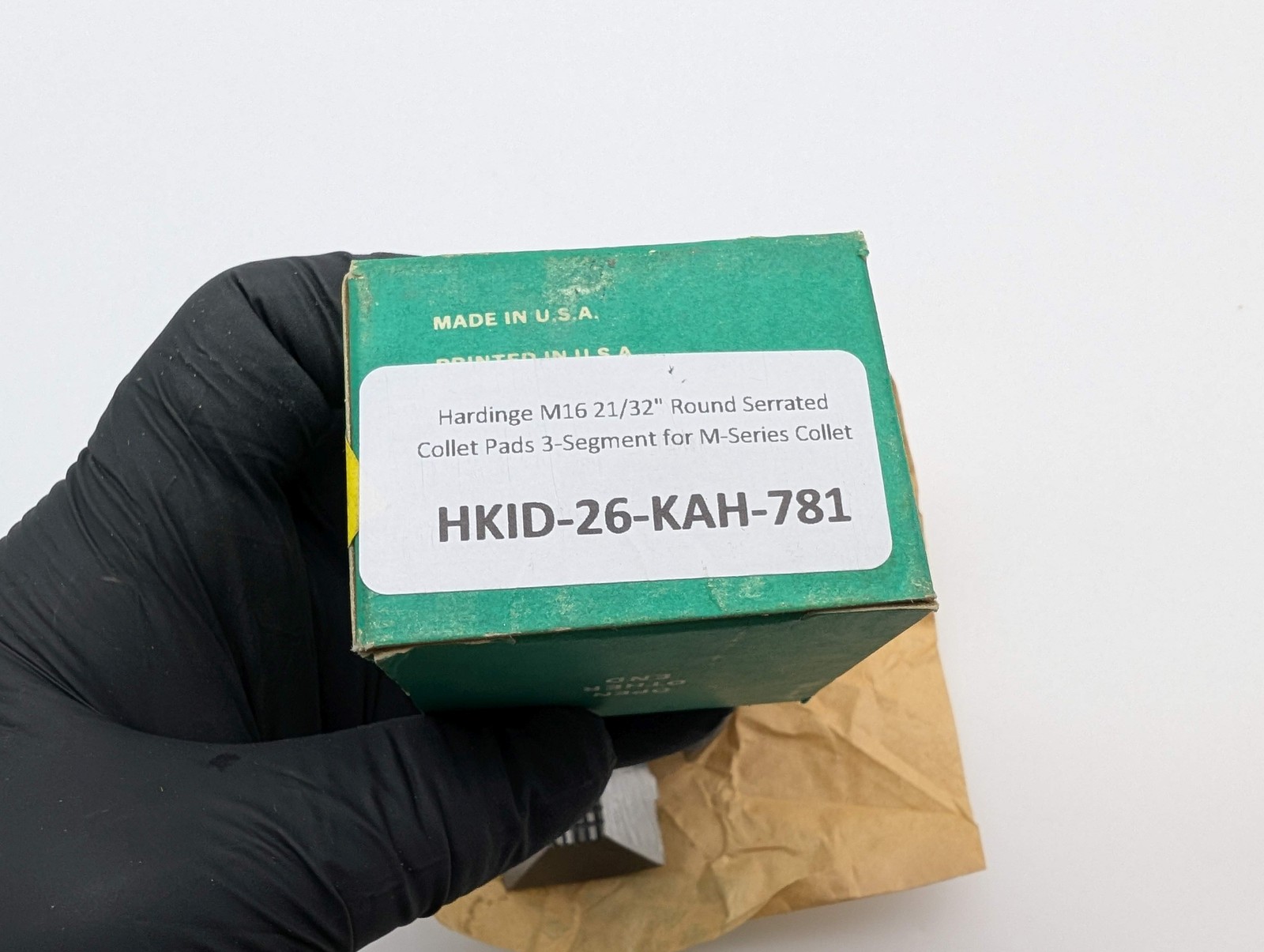 Hardinge M16 21/32″ Round Serrated Collet Pads 3-Segment for M-Series Collet