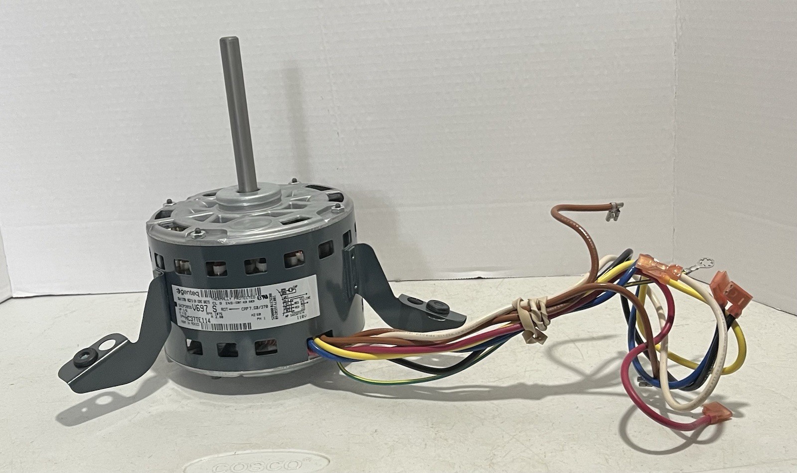 Genteq HC37TE114 Blower Motor 1/5 HP 115 V 1075 RPM 2.80 A