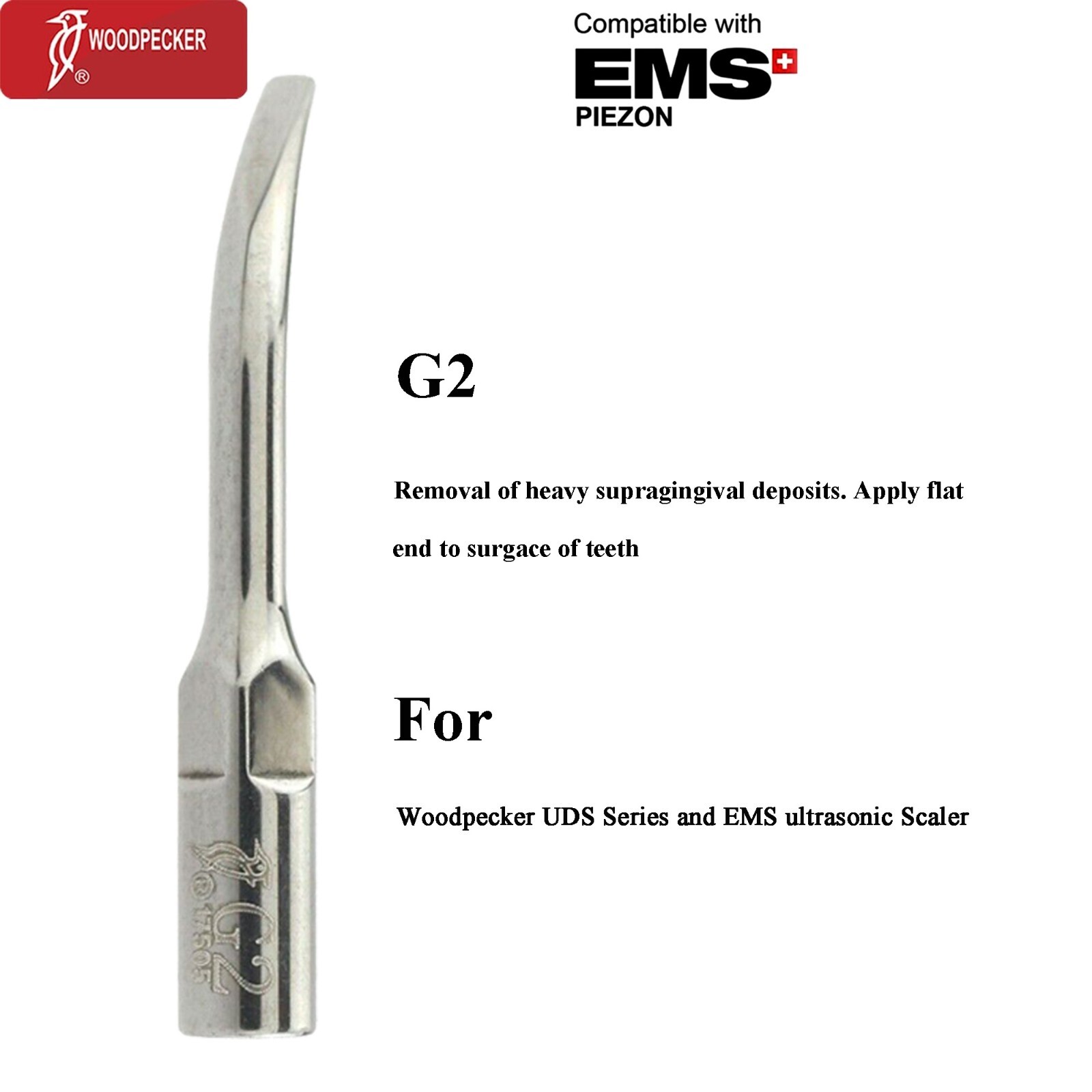 Woodpecker Dental Ultrasonic Scaler LED Handpiece HW-5L For EMS Tip G1 G4 P1 P3