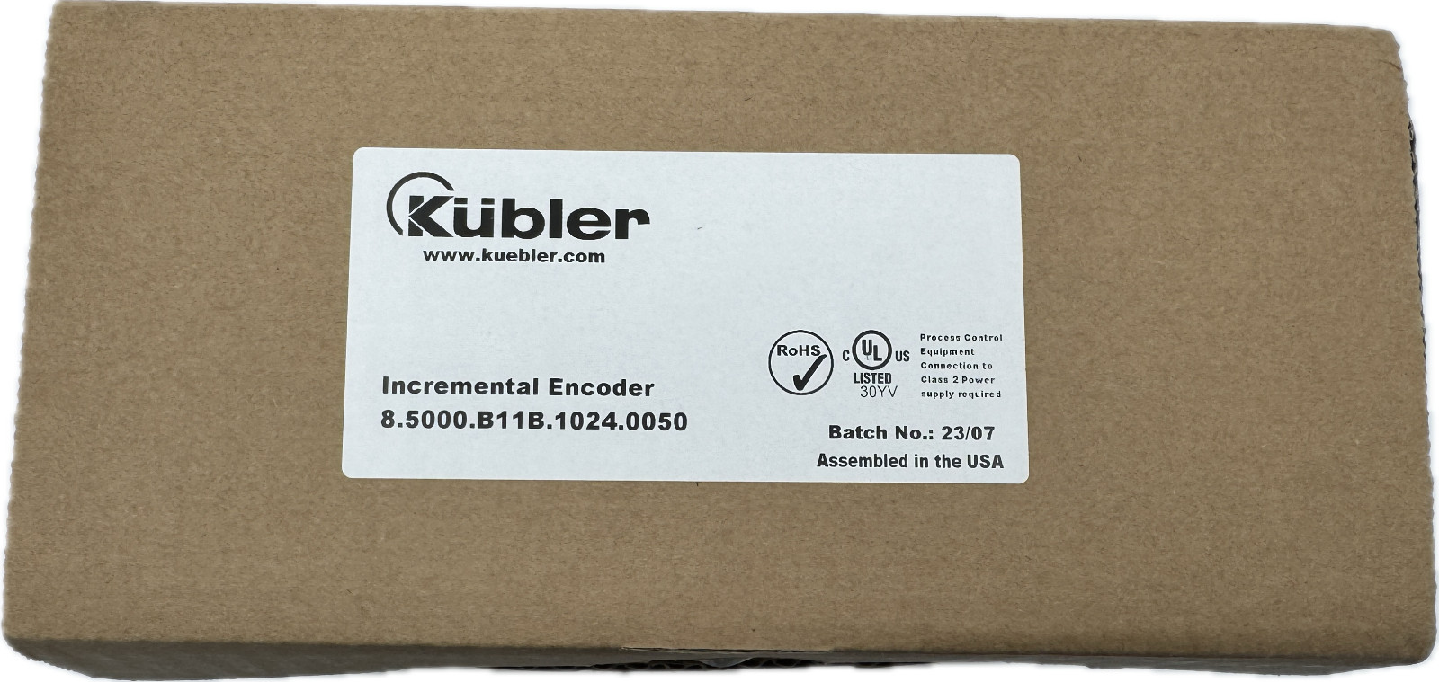Kuebler 8.5000.B11B.1024.0050 Encoder, Incremental, Synchro Flange, 1024 PPR