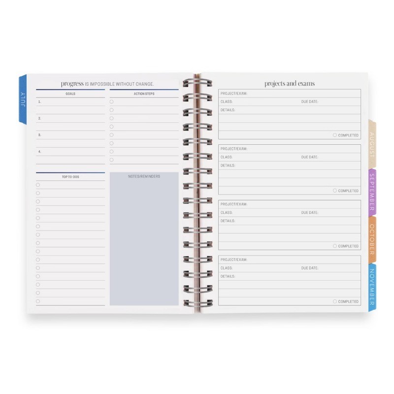 Inspired by Erin Condren 5.875″x8.25″ 2026-2027 Student Planner A5 Strawberries