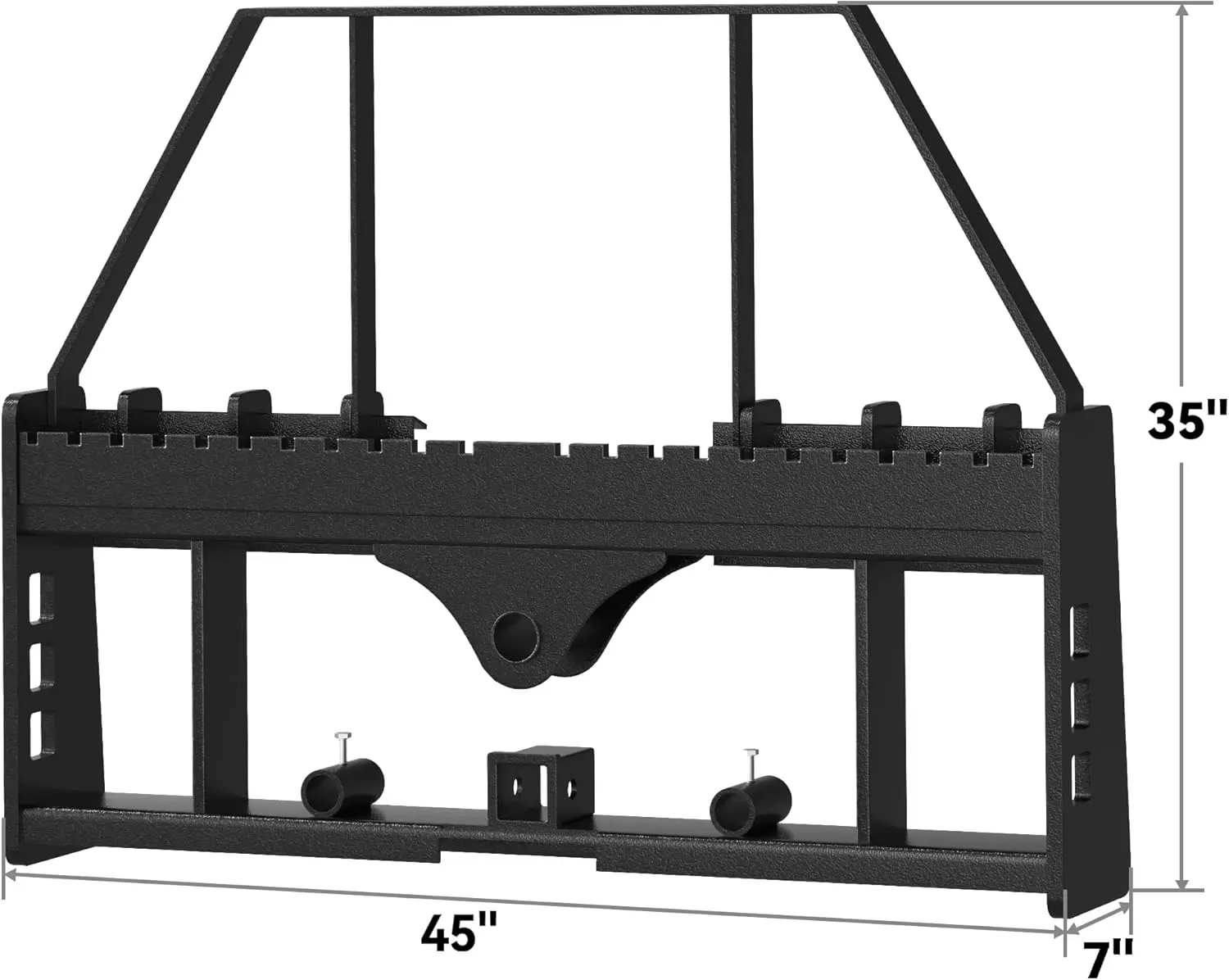 2500 lbs Skid Steer Pallet Fork Attachment, 45″ Pallet Fork 42″ Fork Blades
