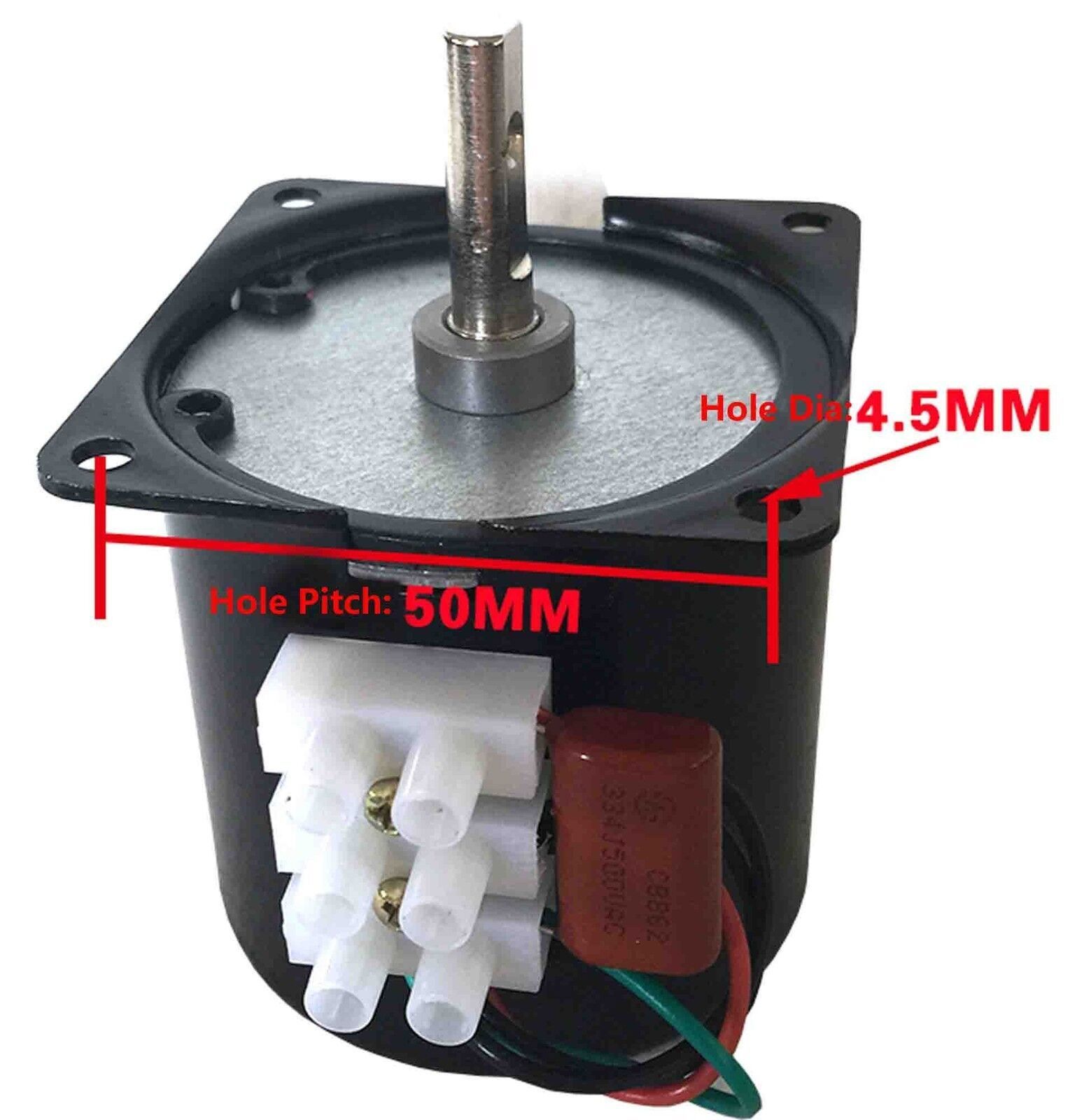 US Stock Synchronous Motor 60KTYZ AC 110V 120V 1 to 110 rmp/m CW/CCW 14W Gear