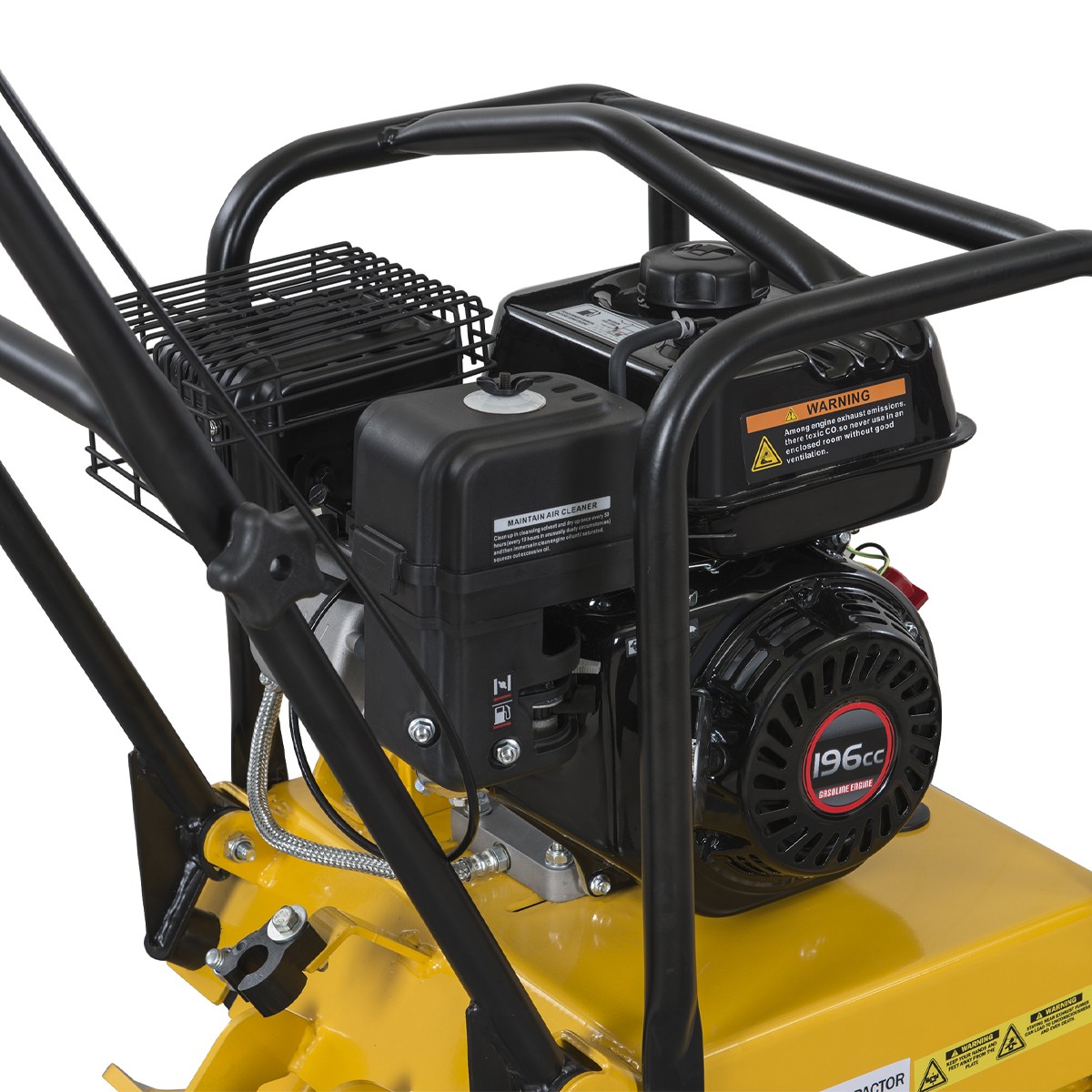 196cc Jumping Jack Plate Compactor 6.5HP Engine Tamper Dirt Soil Gravel Asphalt