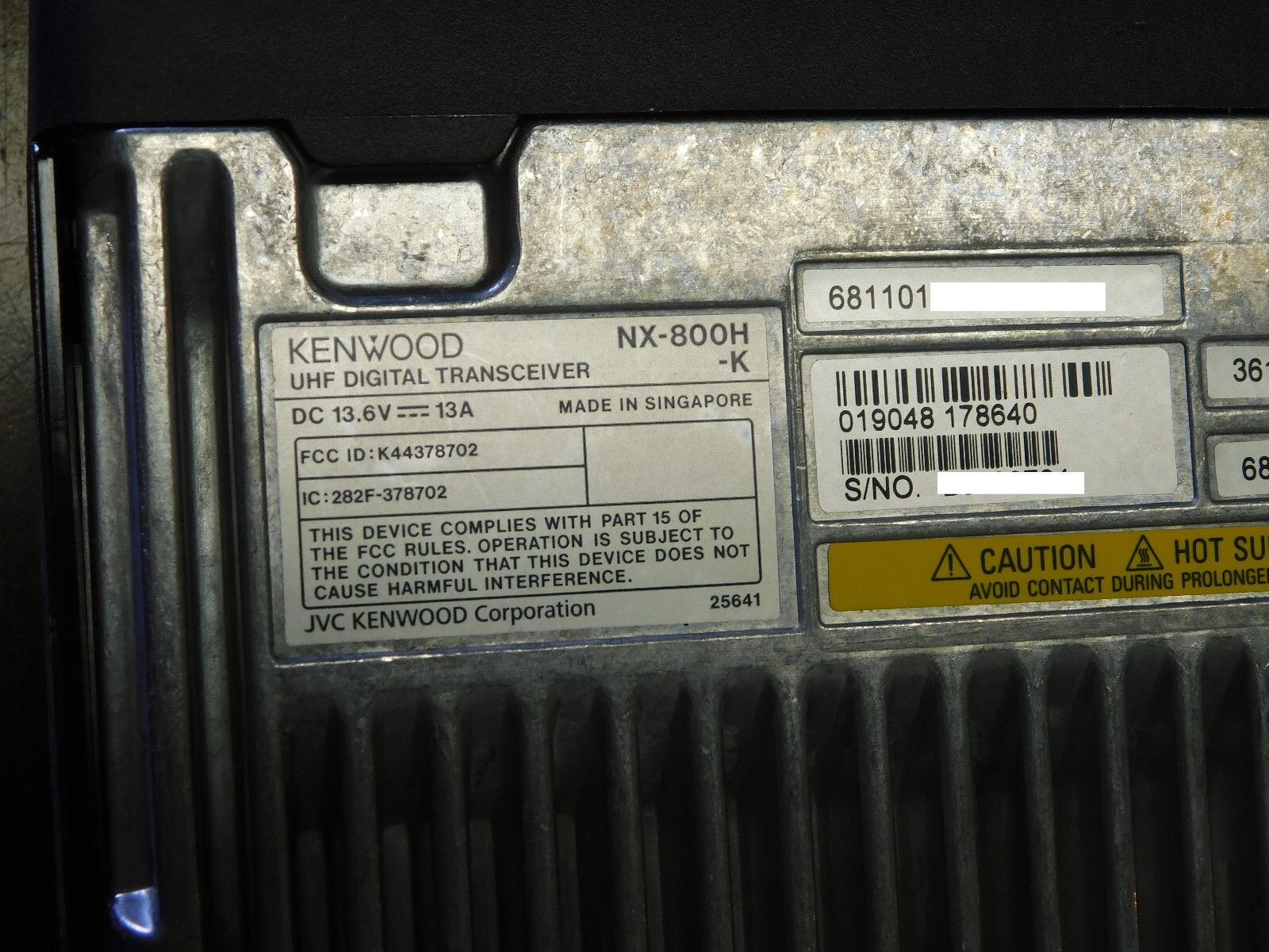 Kenwood NX-800H-K 40W UHF 450-520mhz NXDN/IDAS Analog and Digital mobile radio