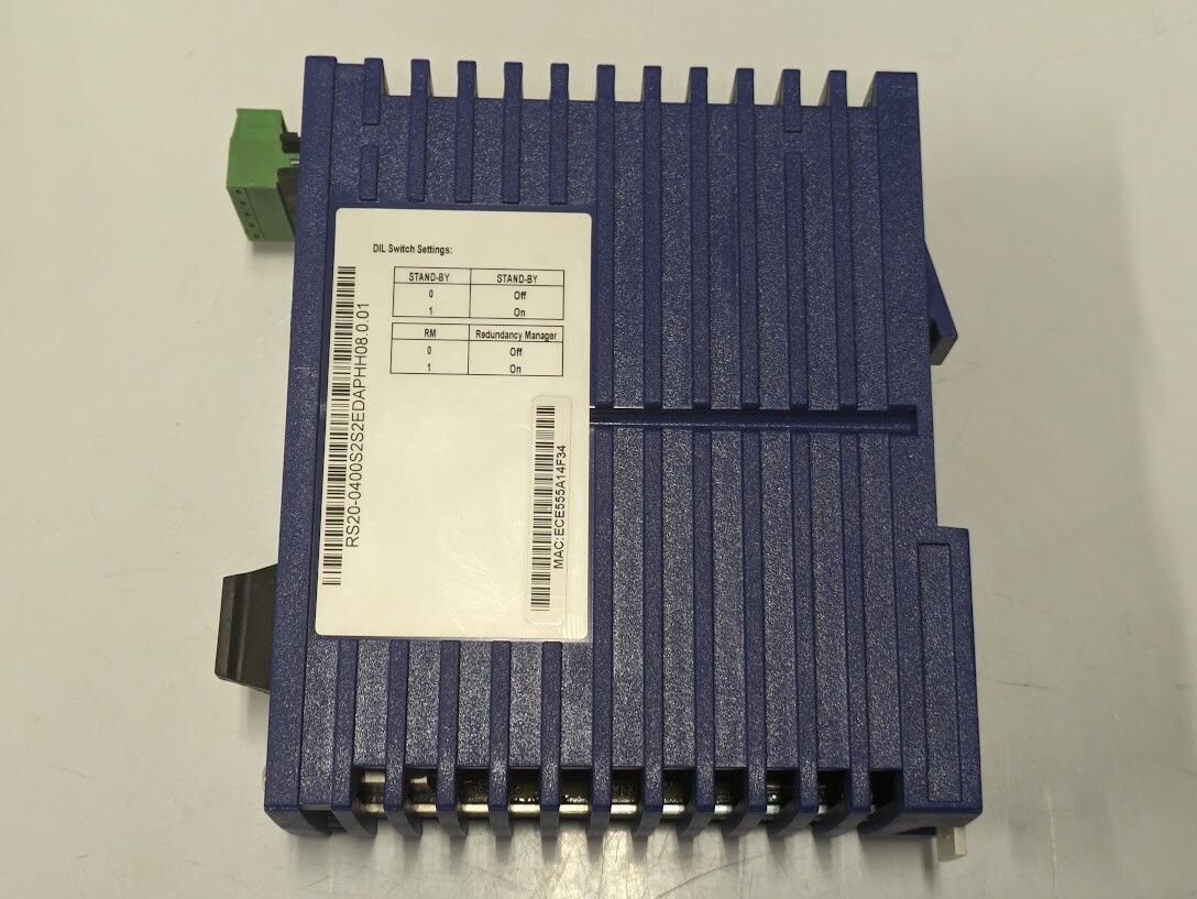 HIRSCHMANN DIN RAIL MANAGED SWITCH RS20-0400S2S2SEDAPHH 4 PORT Ethernet SM SC