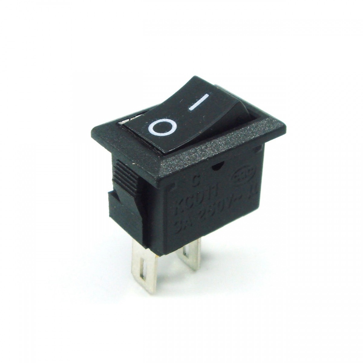 1/2″ x 3/4″ SPST On/Off Black Rocker Switch Rectangular DC 12V/5A 10A/125V AC
