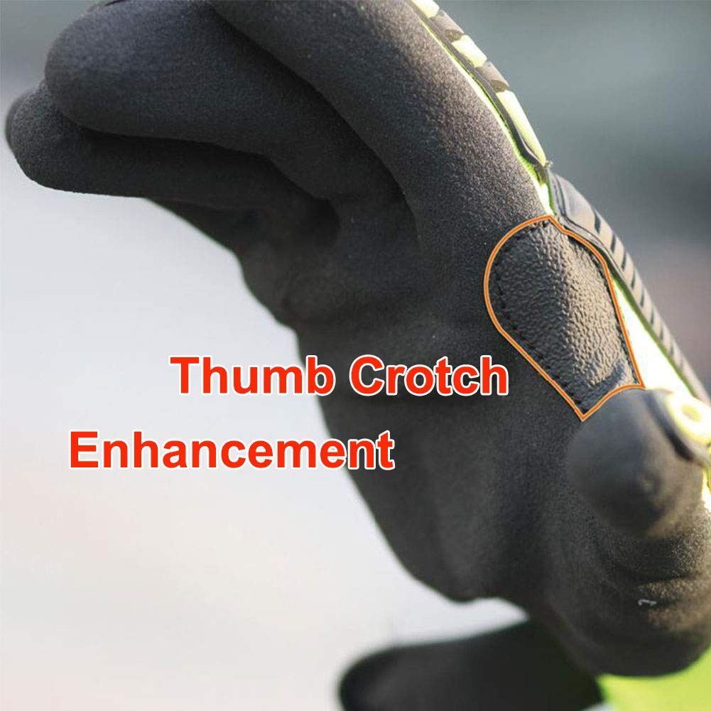 Anti Vibration Oil-proof Cut Resistant Safety Work Glove,Full finger,Yellow N…