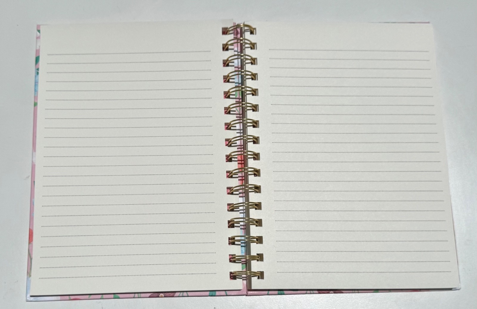 Clementine Twin Wire Hard Cover Spiral Journal Notebook Floral Swan «Notes»