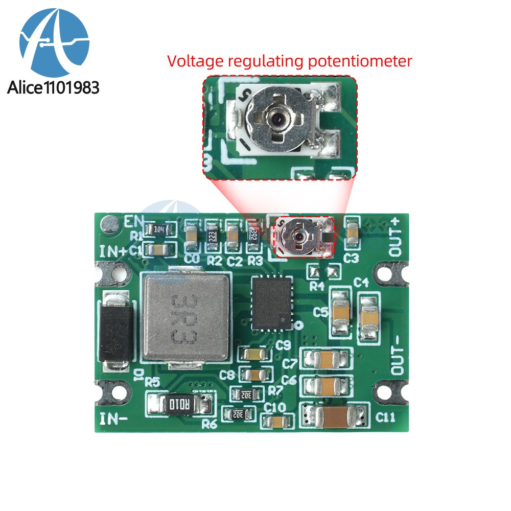 DC 3–20V to 1.2–18V Buck-Boost Module Regulated Power Supply Module for Battery