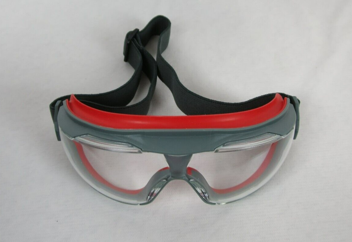 3M Googlegear 500 SeriesAnti Fogg Clear Lens GG501SGAF Gray & Red New
