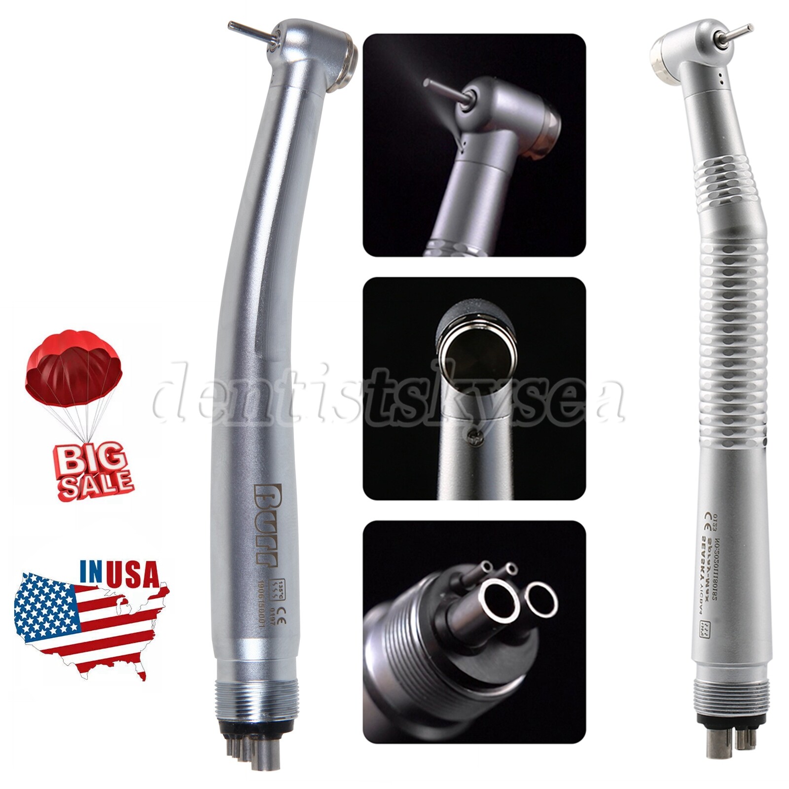 1-10* Turbina NSK PANA MAX Style Dental High Speed Handpiece 4Holes Y1BA4/U3BM