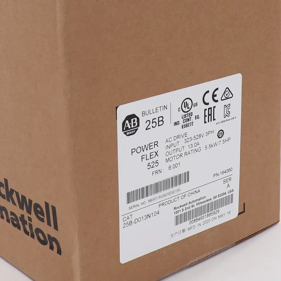 NEW Allen-Bradley 25B-D013N104 PowerFlex 525 5.5kW 7.5Hp AC Drive 25BD013N104
