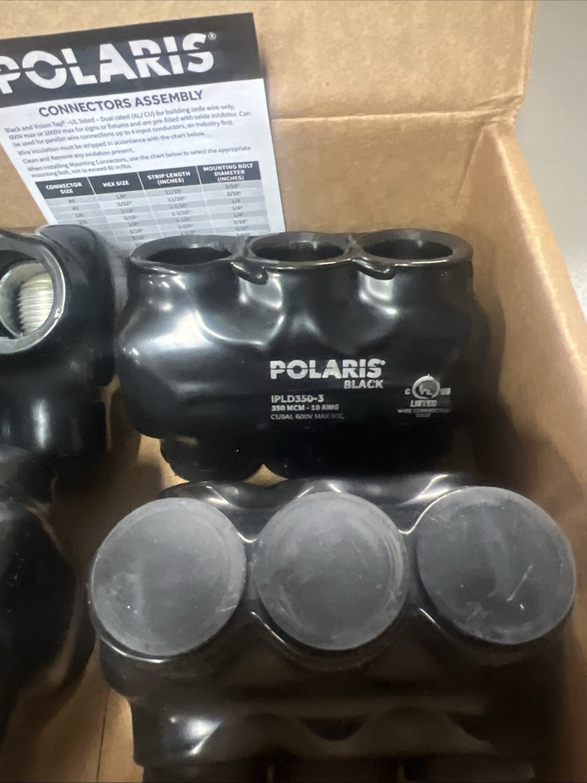 Polaris IPL-350-3 Multi Tap Connector (BOX OF 4)