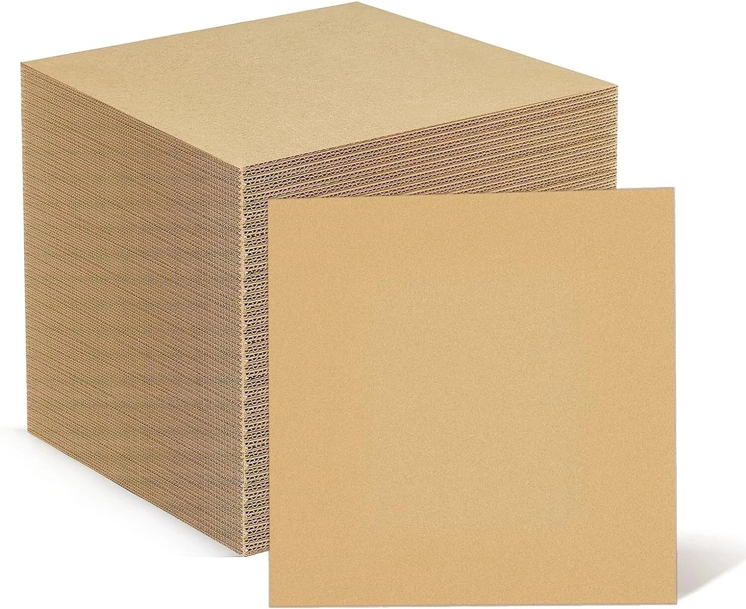 100 – 7.5″ x 7.5″ Corrugated Filler insert Pads 45 RPM For 7″ Record Mailers