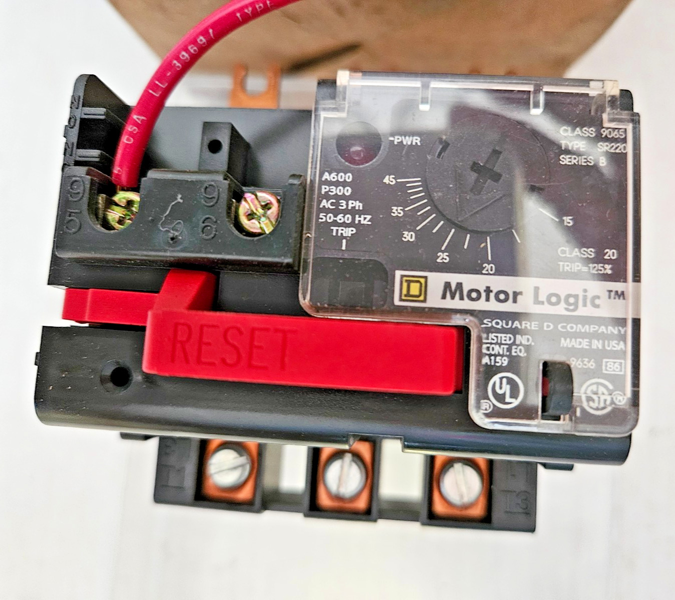 SQUARE D 9065 SDO8 Thermal Overload Relay