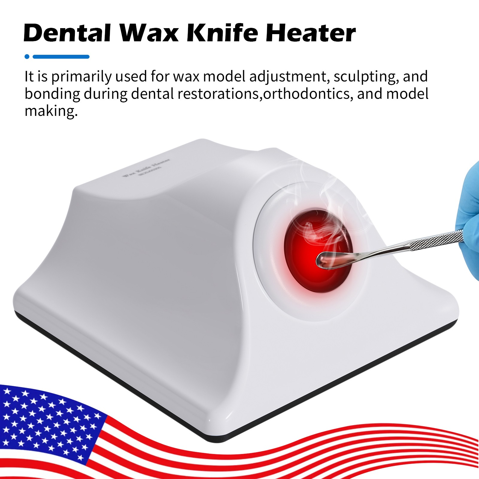 Dental Induction Wax Knife Spoon Heater Wax Carving Bonding Tools Rapid Heating