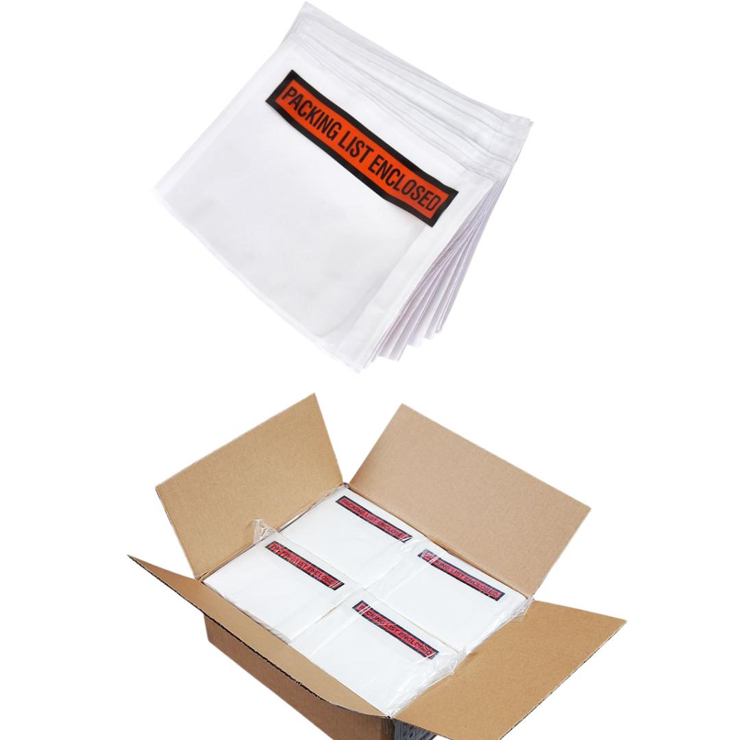 1000 Pieces 4.5″ x 5.5″ Packing List Enclosed Envelopes, Panel Face for Shipping