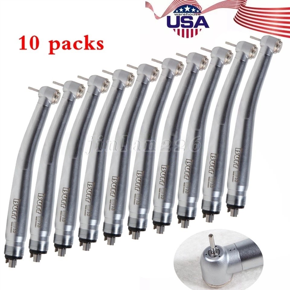 10X High Speed Handpiece 4 Holes Turbine 3-Spray U3BM Turbina Dental
