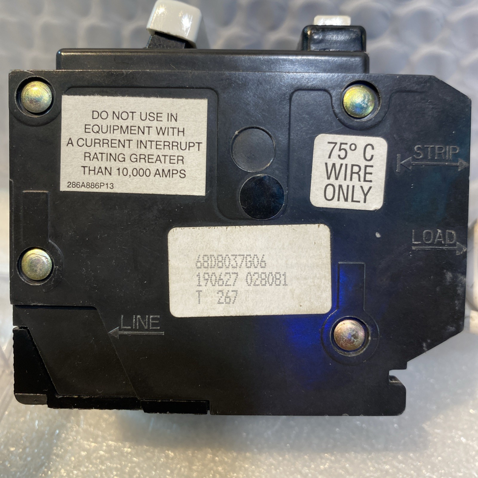 GE 50 Amp 240-Volts Double Pole Ground Fault Breaker with Self-Test