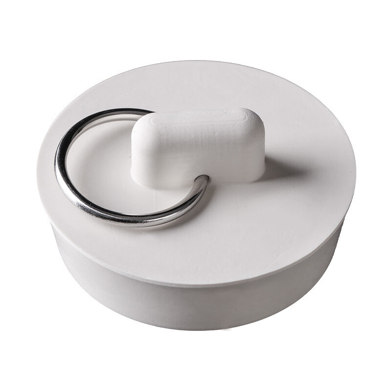 Rubber Sink Plug, White Drain Stopper Fit 30mm to 33mm Drain 3pcs