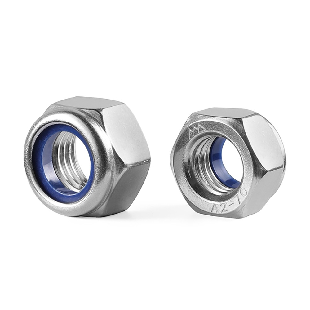 Fine Pitch Nyloc Nuts A2 Stainless Steel Fine Thread Nylon Lock Nuts M8 – M20