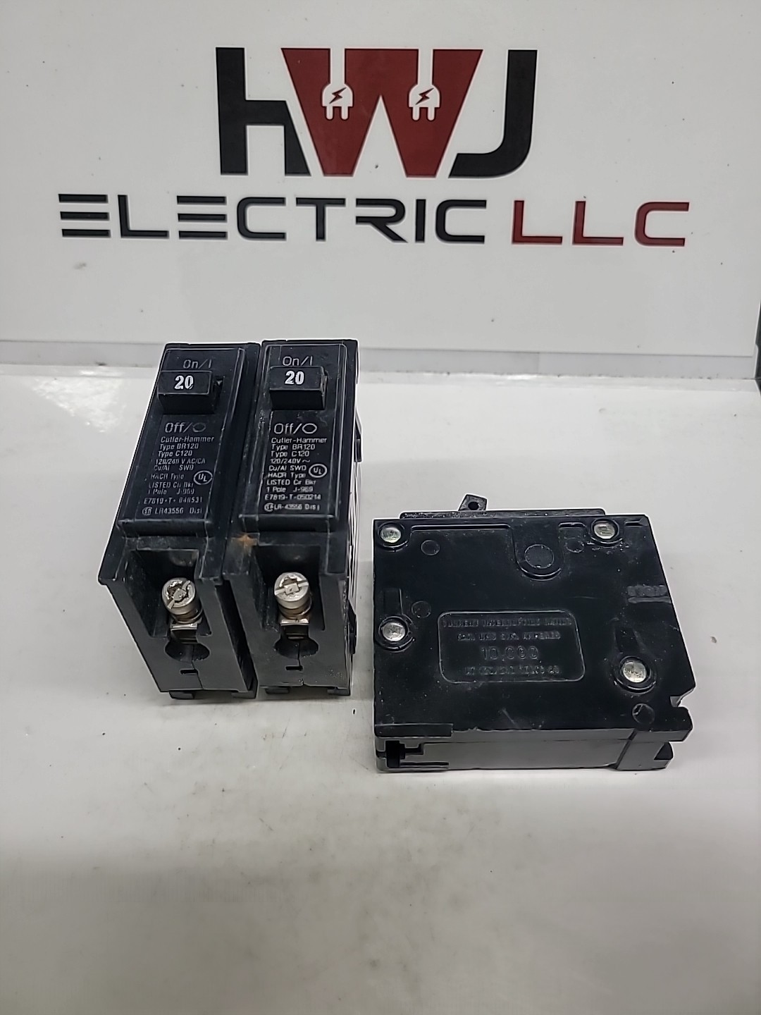 (Lot Of 3) Cutler Hammer C120 20A 1Pole Circuit Breaker Eaton BR120
