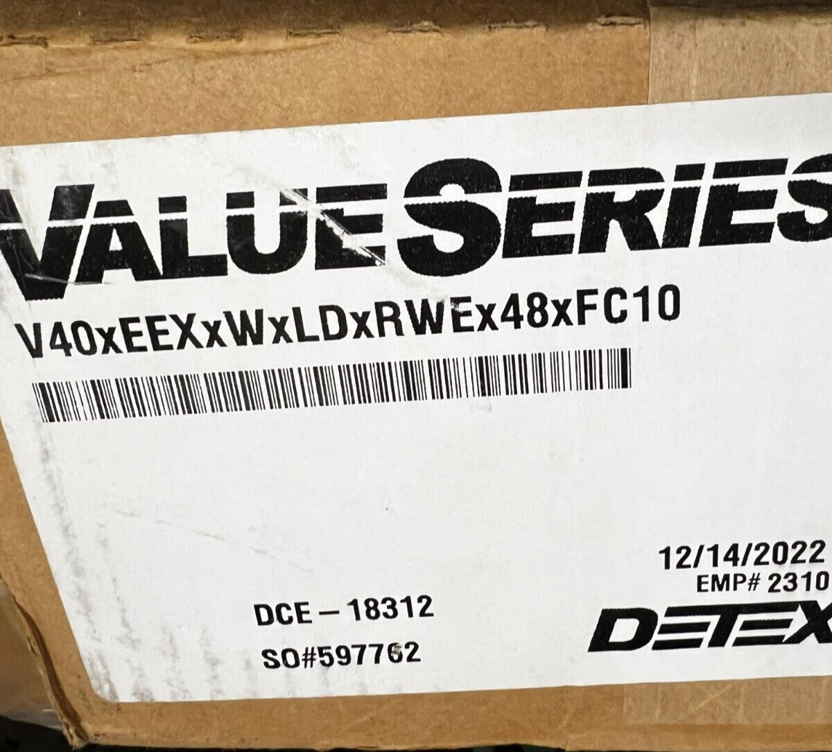 Detex V40 x EEX x W x LD x RWE x 48 x FC10 Exit Device