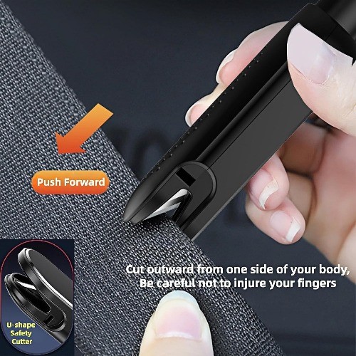 Window Breaker and Seatbelt Cutter, 2 in 1 Multifunctional Emergency Glass Break