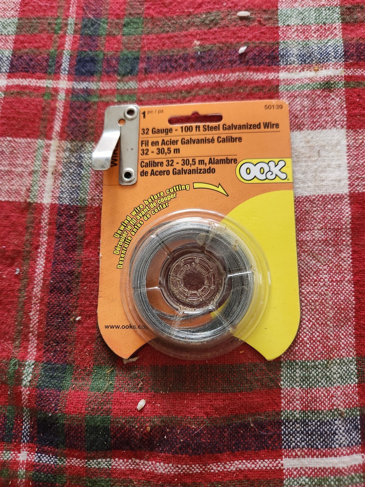 NEW OOK 50139 32 GA 100′ Steel Galvanized Wire *FREE SHIPPING*