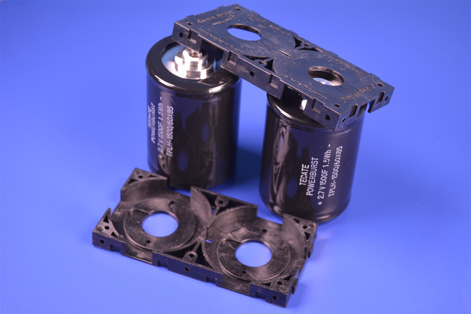 2 (Two) Tecate 1500F Powerburst Supercapacitors 100 Amps Supr low ESR=0.47 Ohms