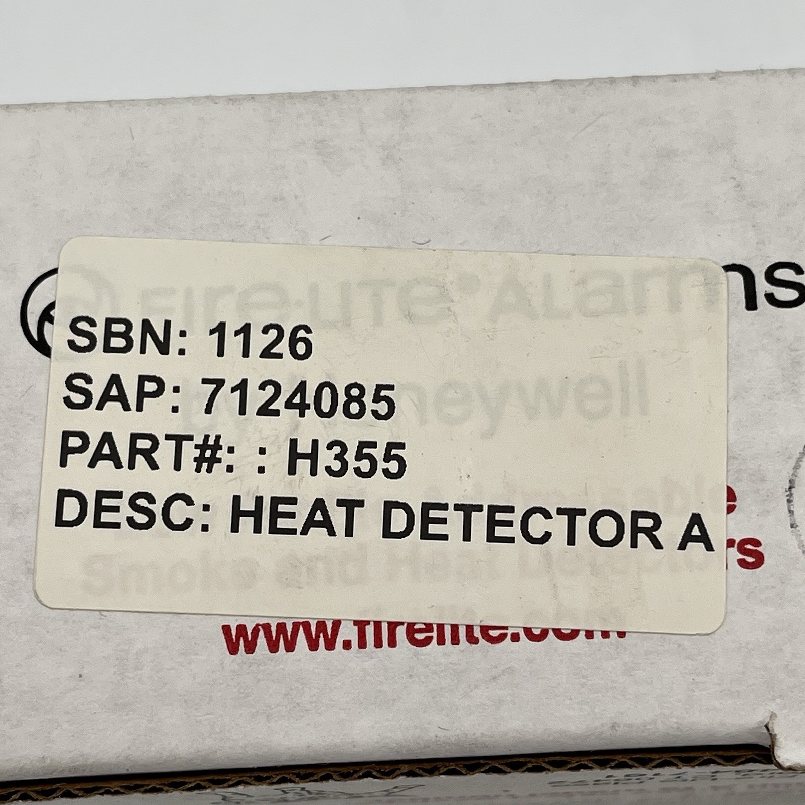NEW!! Fire Lite Low Profile Addressable Smoke and Heat Detector – H355