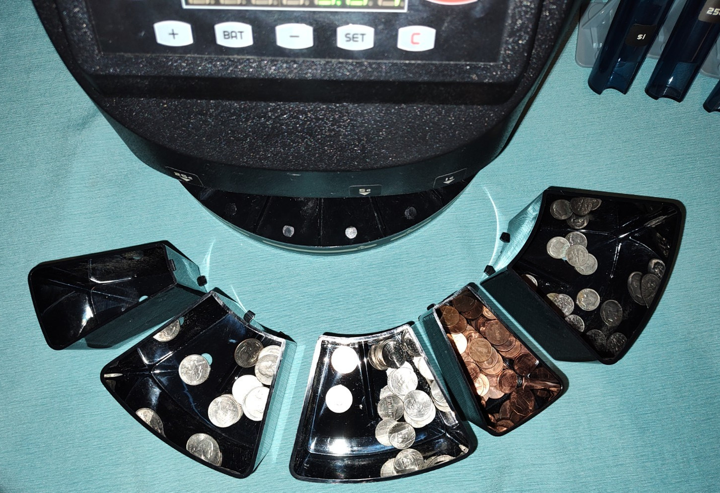 Cassida C200 C-200 Digital Coin Sorter USED EXCELLENT In Box w Coin Rolls Money