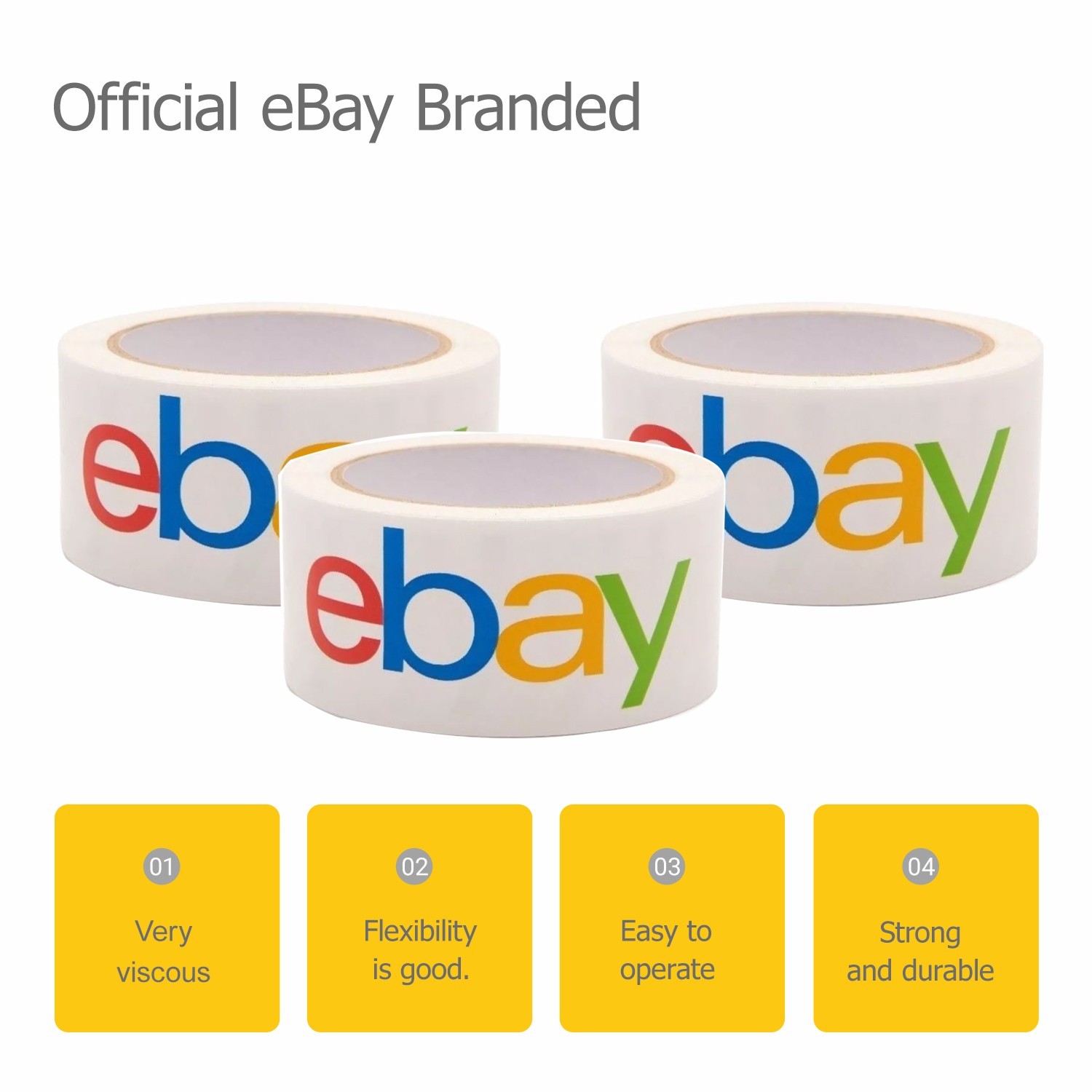 36pcs rolls 2″x75 yds shipping packagingcolour logo tape expressOfficial ebay UL