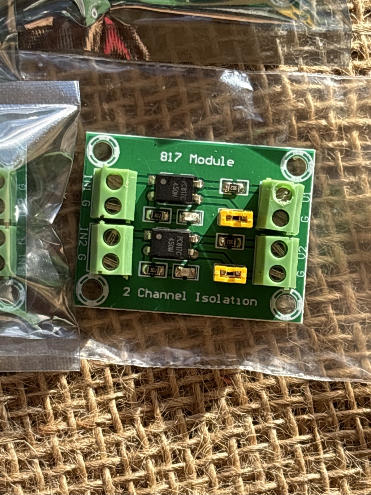 6 PC817 2-Channel 3.6V-30V Optocoupler Isolation Board Voltage Converter Module