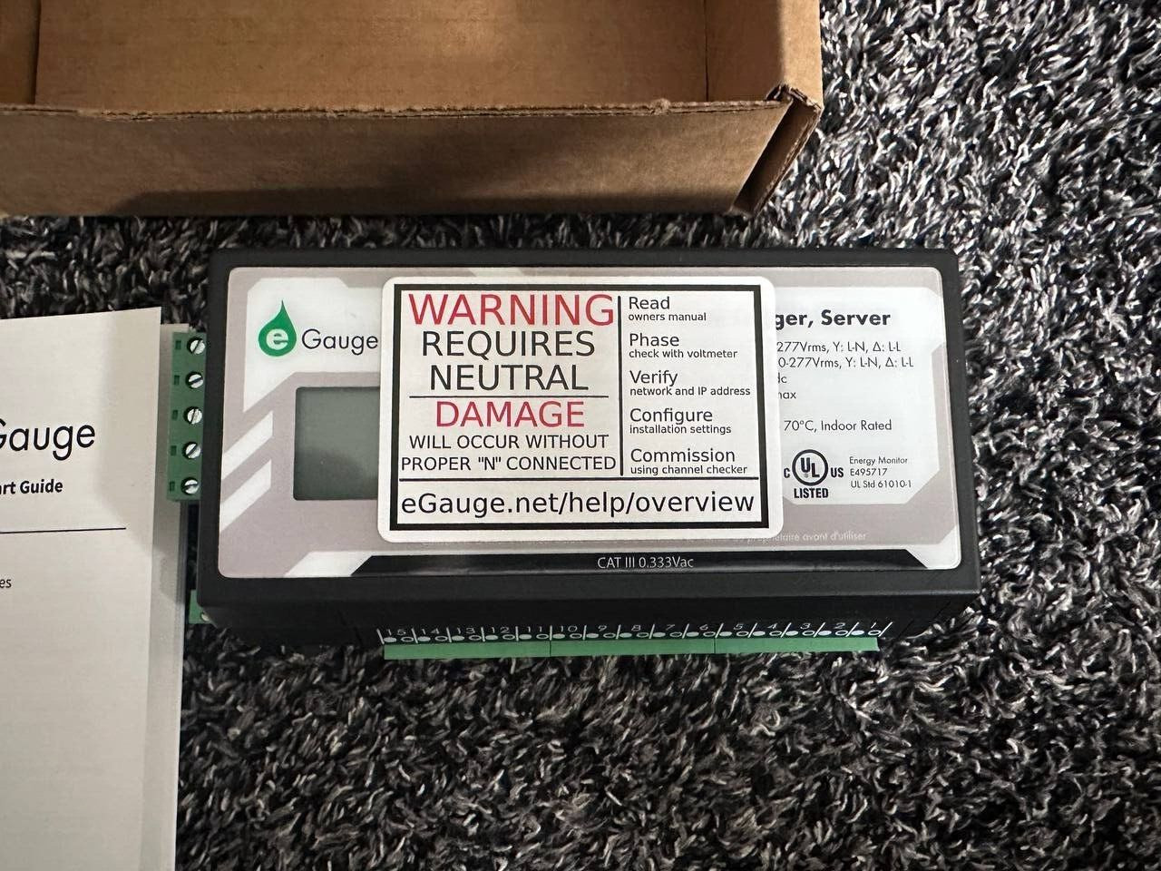 eGauge System eGauge Core EG4015 CAT III 0.333