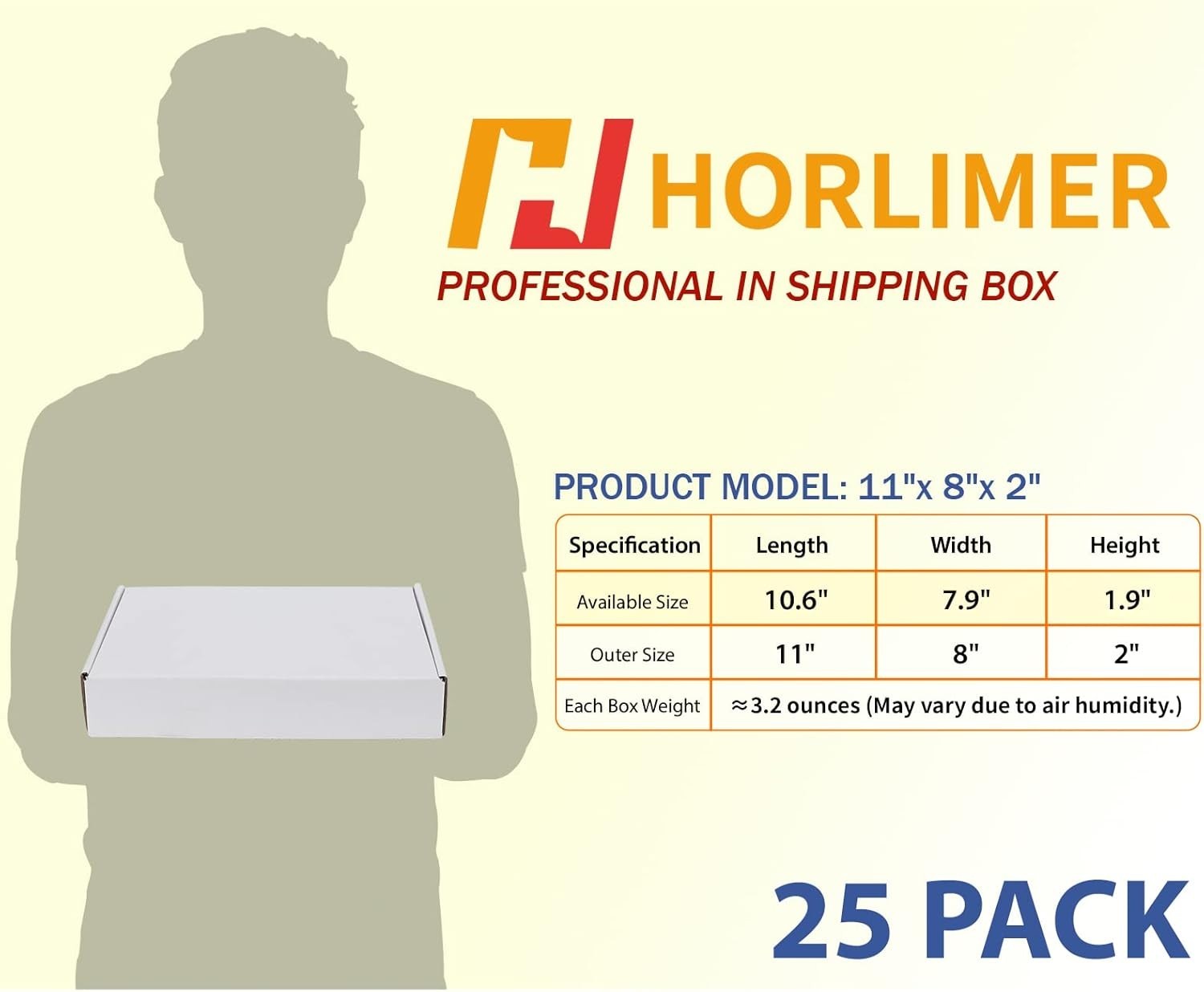 Versatile White Cardboard Boxes, Set of 25 for Shipping or Organizing Items