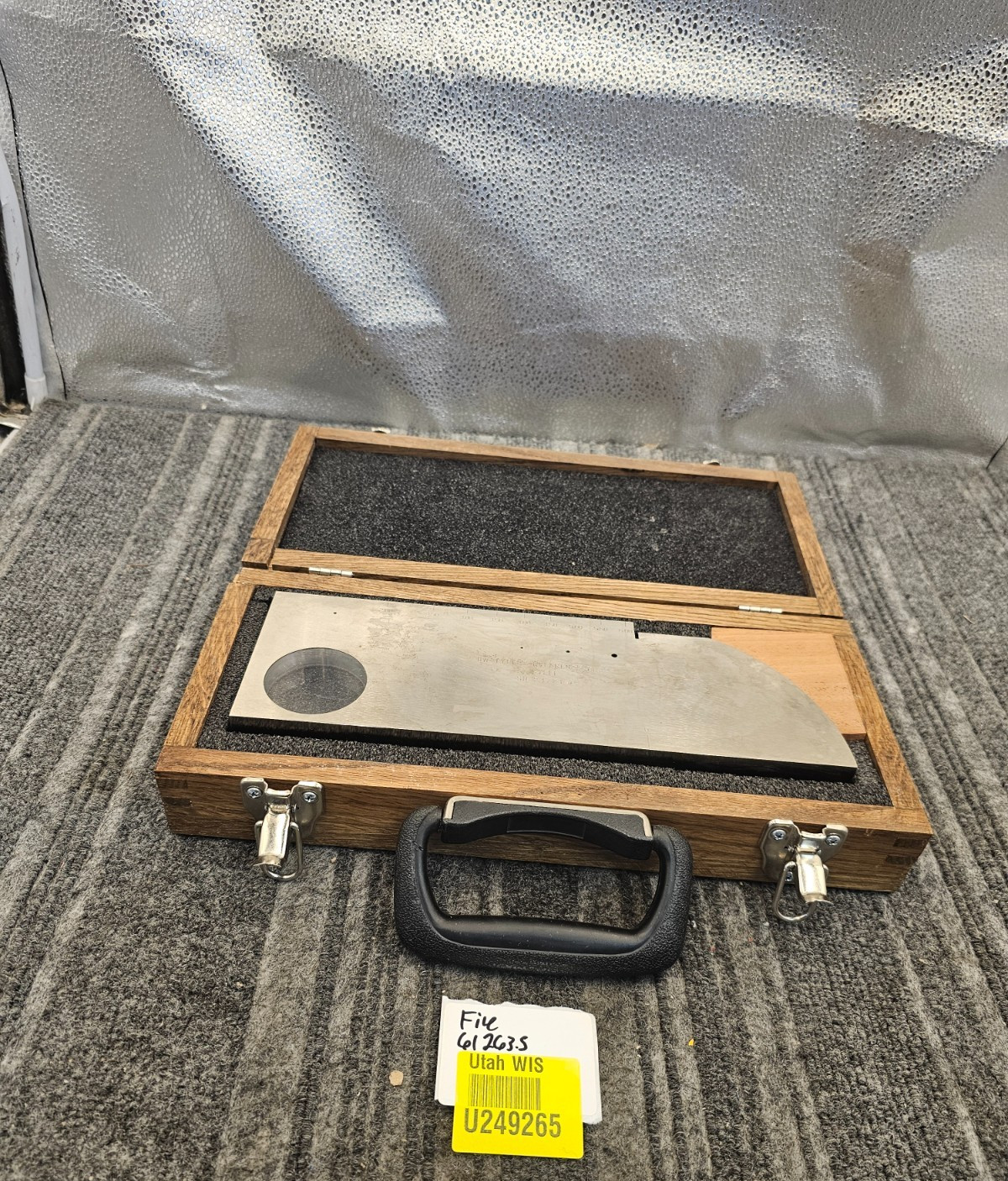 IIW Type 2 Reference Block Steel SN 24-2342 Fitted Wooden Storage Case