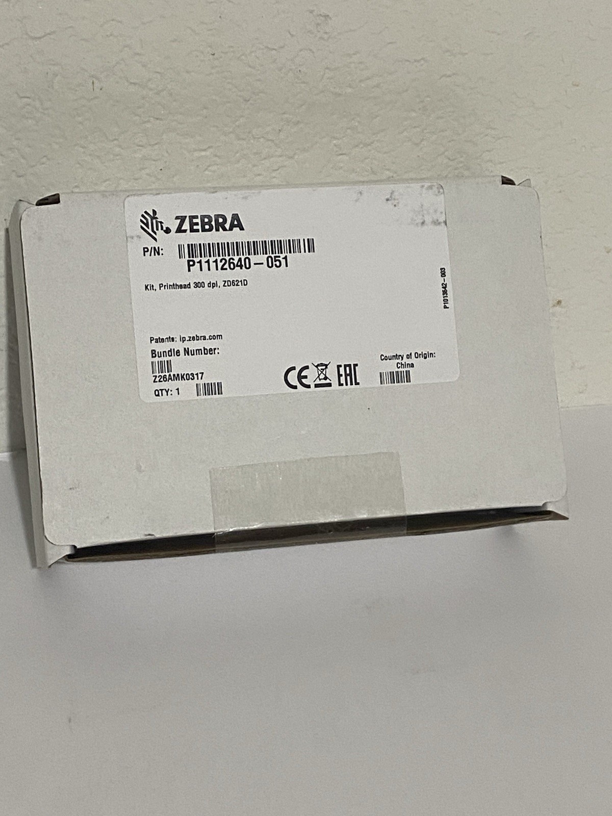 Zebra P1112640-051 Printhead 300dpi For The ZD621 Barcode genuine OEM Sealed