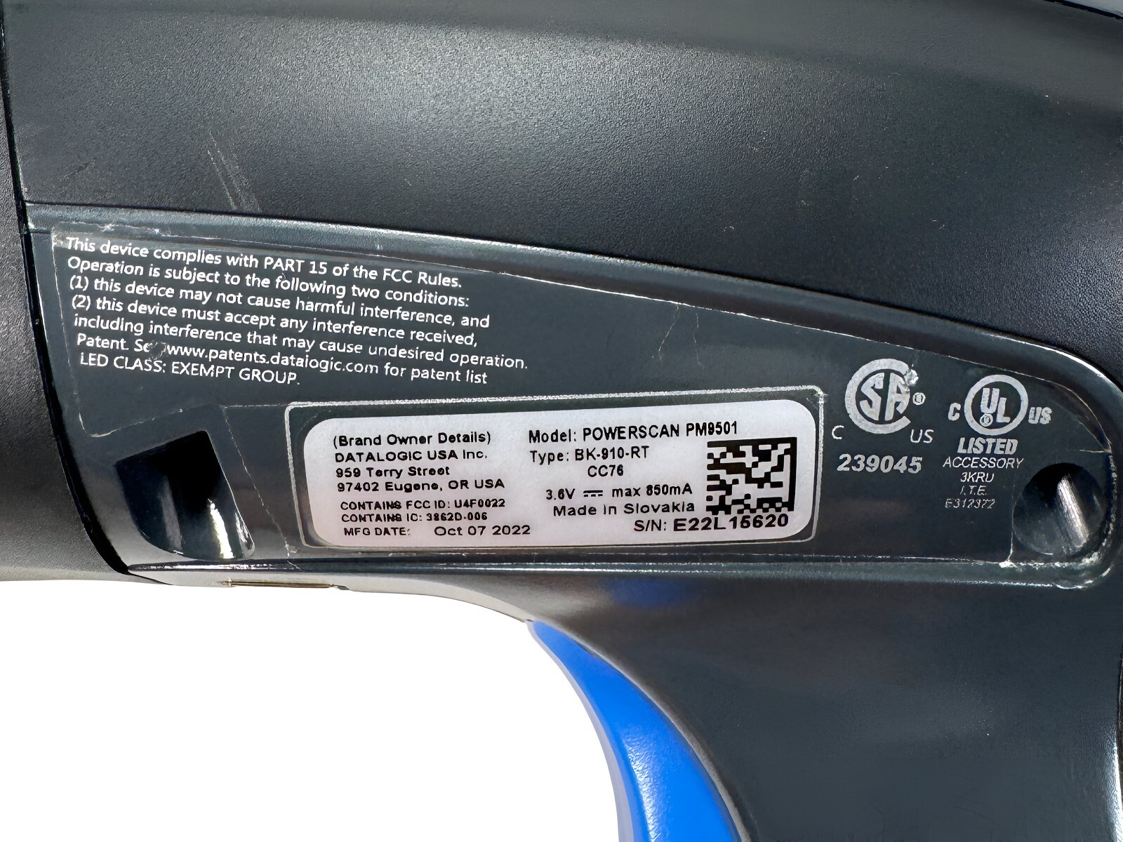 Datalogic POWERSCAN Wireless Barcode Scanner & Base – Similar to PM9501-DPM910RB