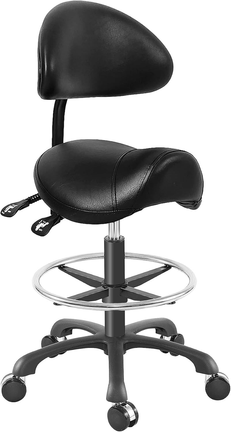 Oversized Ergonomic Drafting Chair with Backrest & Footrest – 400 lbs Capacity