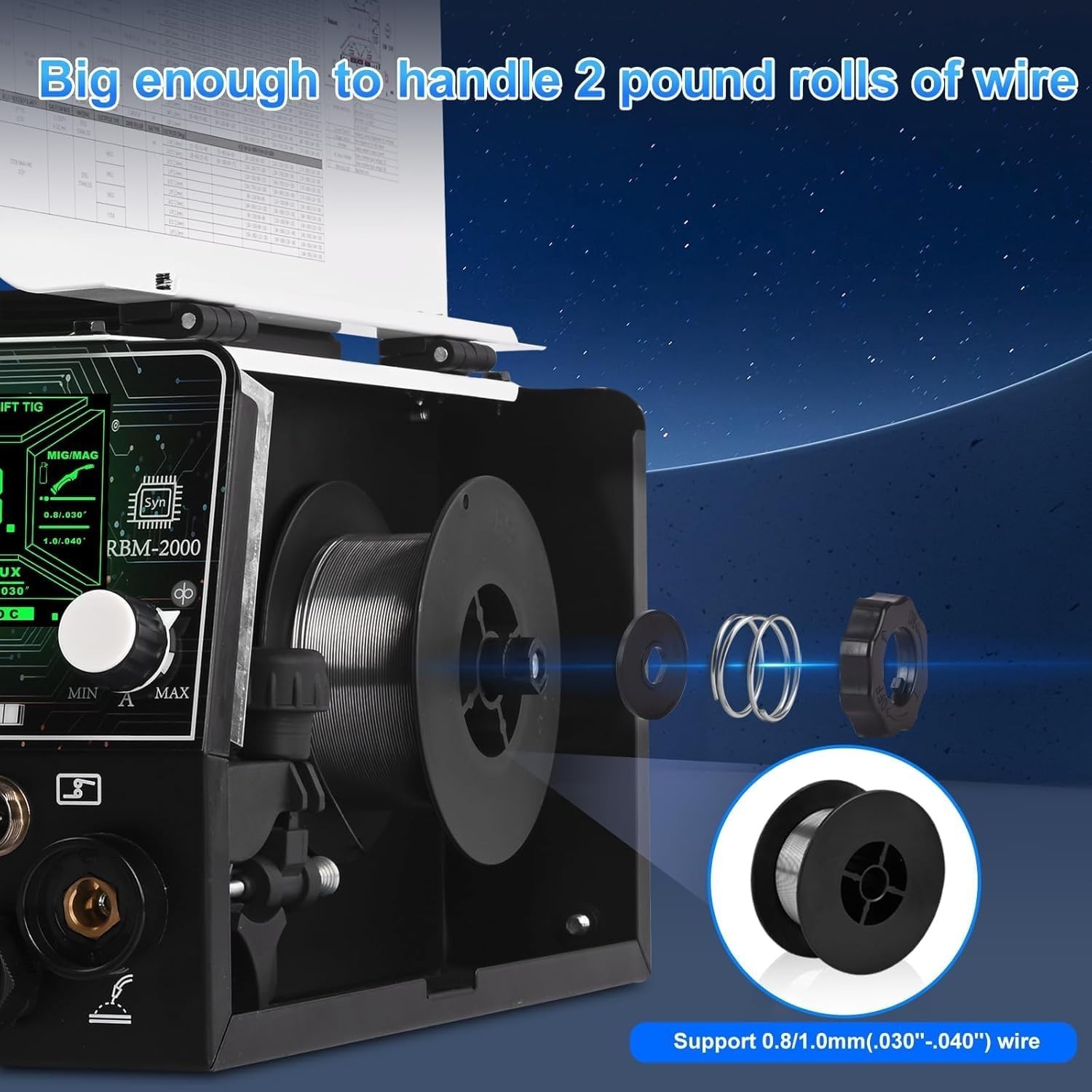 Reboot MIG Welder, 250Amp 6 in 1, 120V/240V Aluminum Multi Process Welding