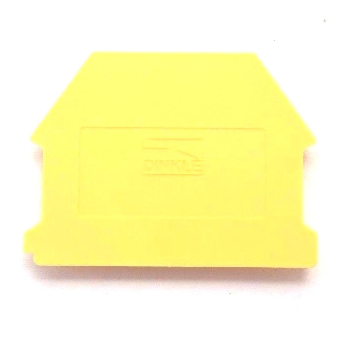 DIN Rail Terminal Block End Covers 50 Qty Dinkle DK4NC-YW for DK4N-YW Yellow